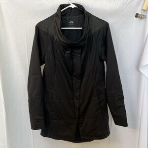 The North Face Black Pseudio Long Puffer‎ Jacket Small